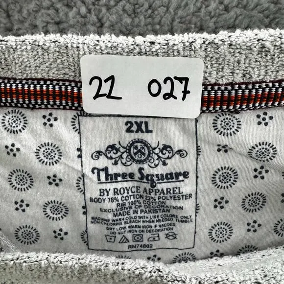 Miami Hurricanes Three Square Sweatshirt Mens 2XL Gray Logo Pullover Crewneck - Picture 11 of 11